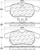 Stoptech 305.0972 06-11 Saab 9-3 Street Select Brake Pads w/Hardware - Front
