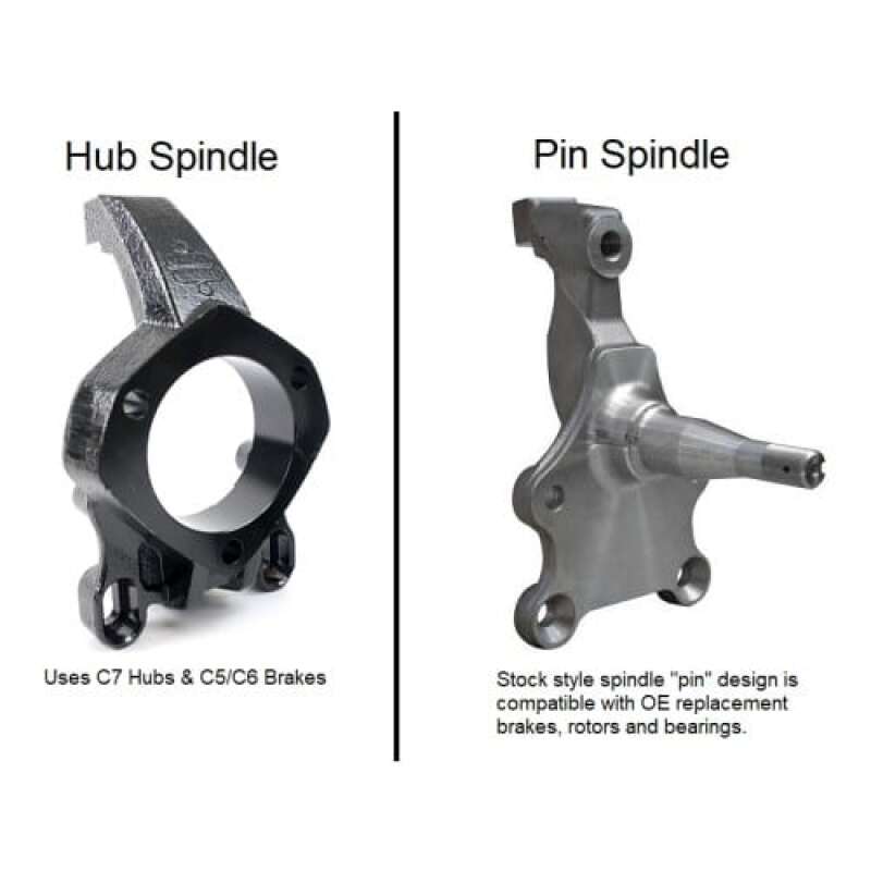Ridetech 11233798 64-67 fits Chevrolet Chevelle w/ Pin Spindle & Narrowed Width (57.25in) Momentum Chassis
