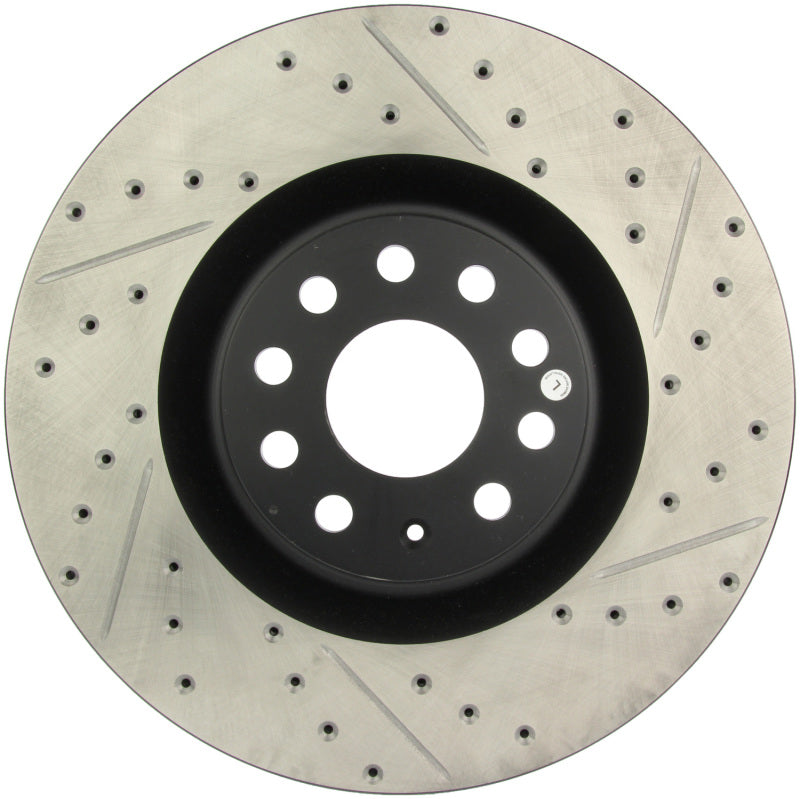 Stoptech 127.33112L 09 fits VW Passat CC / 06-09 Passat Slotted & Drilled Left Front Rotor