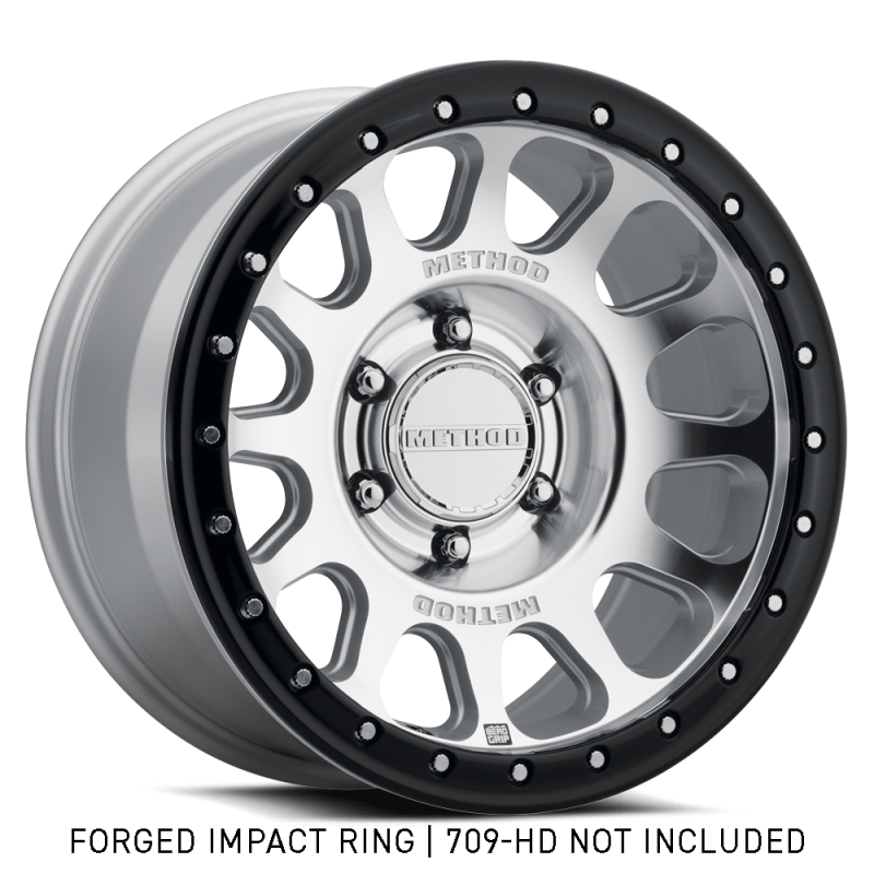 Method Wheels GR-10018-GB Method Beadlock Ring - 18in Forged - Style 1 - Gloss Black