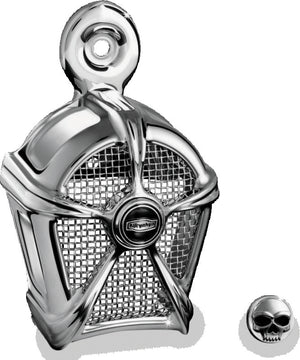 Kuryakyn 7295 Kuryakyn Mach 2 Horn Cover Chrome With Chrome Mesh