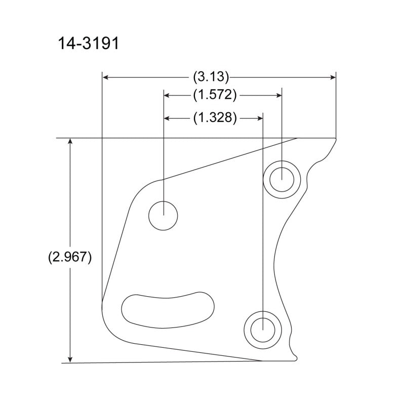 Peterson Fluid Systems 14-3191 Bear Claw Mount Blade - Right Side