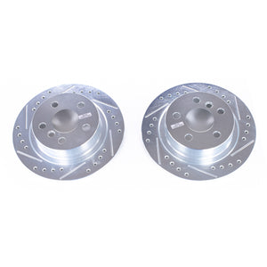 PowerStop fits BMW 14-18 i3 Rear Evolution Drilled & Slotted Rotors - Pair