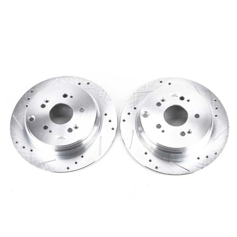 PowerStop fits Acura 07-18 RDX Rear Evolution Drilled & Slotted Rotors - Pair