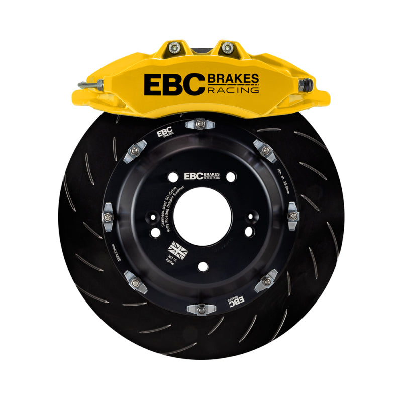 EBC BBK033YEL-2 Racing Volkswagen Golf R Yellow fits Apollo 20-23-6 Calipers 380mm Rotors Front Big Brake Kit