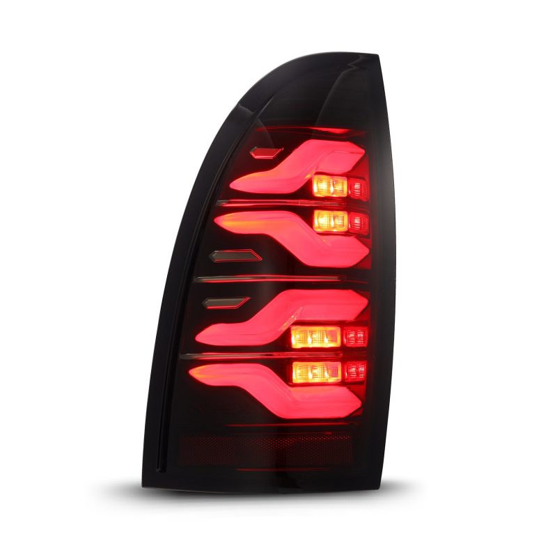 AlphaRex 680070 fits Toyota 05-15 Tacoma LUXX LED Taillights Blk/Red w/Activ Light/Seq Signal