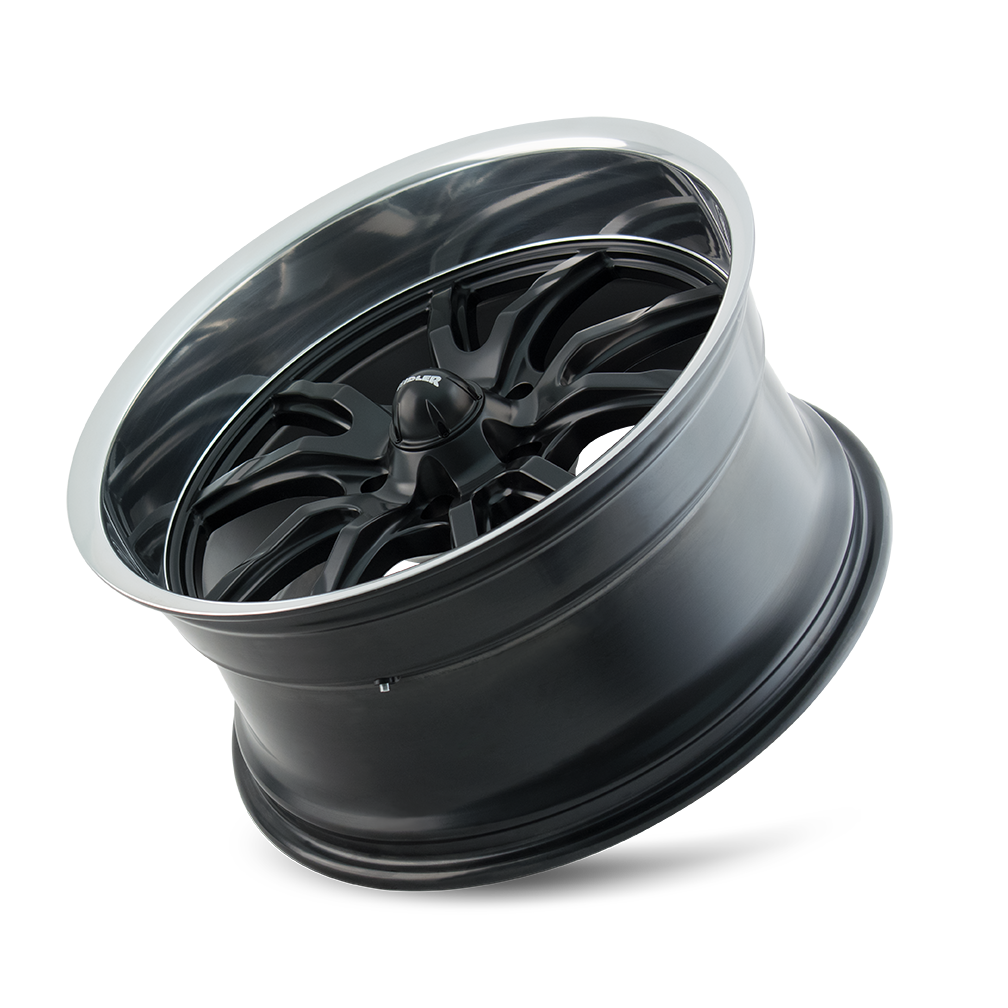 RIDLER 650-2161MB RIDLER 650 MATTE BLACK POLISHED 20X10 5-120.65 0MM 83.82MM