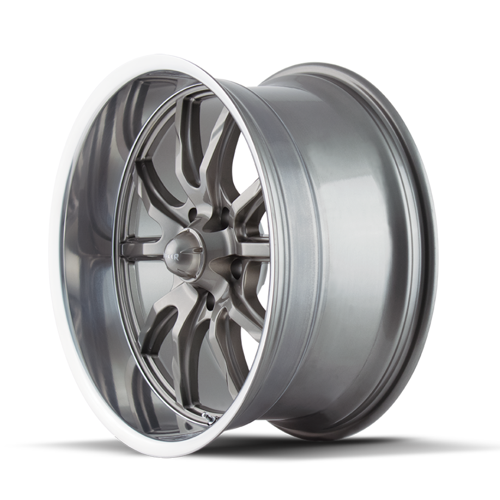 RIDLER 650-8861G RIDLER 650 GLOSS GREY POLISHED 18X8 5-120.65 0MM 83.82MM