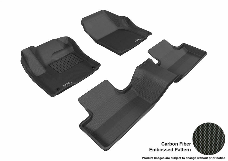 3D MAXpider L1LR00601509 2017-2020 Jaguar XE Kagu 1st Row Floormat - Black