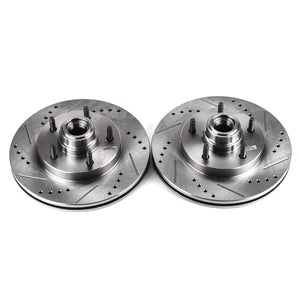 PowerStop fits Ford 97-00 F-150 Front Evolution Drilled & Slotted Rotors - Pair