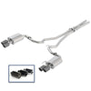 fits Ford Racing M-5200-M8TFA 18+ Mustang GT 5.0L Cat-Back Touring Exhaust System w/Carbon Fiber Tips