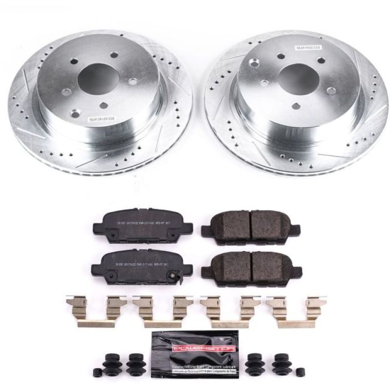 PowerStop K8021 fits Infiniti 18-19 Q50 Rear Z23 Evolution Sport Brake Kit
