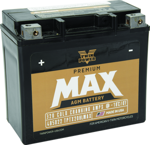 Twin Power GYZ-20HL fits  Premium MAX Battery Replaces H-D 65989-97A Made in USA