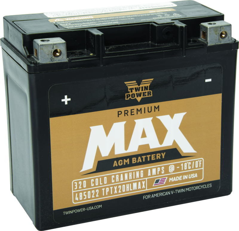 Twin Power GYZ-20HL fits  Premium MAX Battery Replaces H-D 65989-97A Made in USA