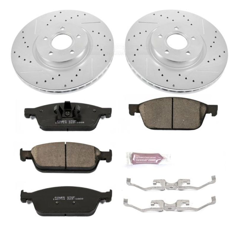 PowerStop K6479 fits Ford 13-14 Focus Front Z23 Evolution Sport Brake Kit