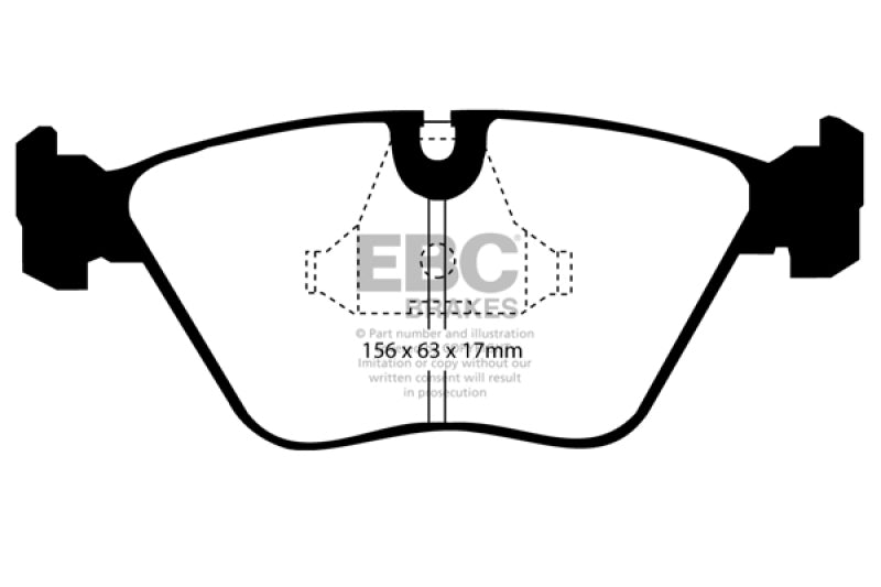 EBC DP2689/2 fits Audi 89-91 200 2.2 Turbo (ATE) Greenstuff Front Brake Pads