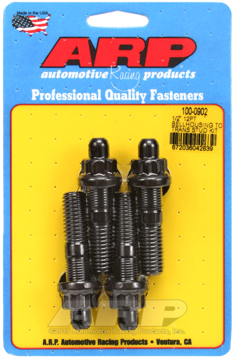 ARP 100-0902 1/2in Dia 12pt Bellhousing to Trans Stud Kit