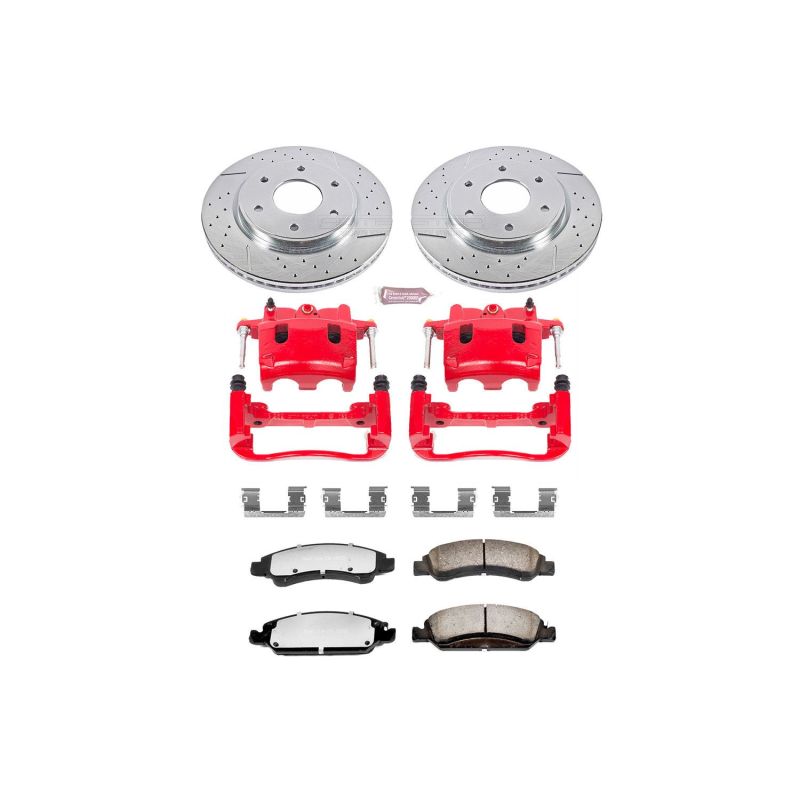 Power Stop KC211-36 05-07 fits Nissan Titan Front Z36 Truck & Tow Kit w/Cals
