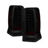 9028137 Xtune fits Cadillac 02-06 Escalade LED Tail Light Black Smoked ALT-JH-