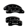 MGP 39024SRDXBK 4 Caliper Covers Engraved Front fits Acura Rear TLX Black Finish