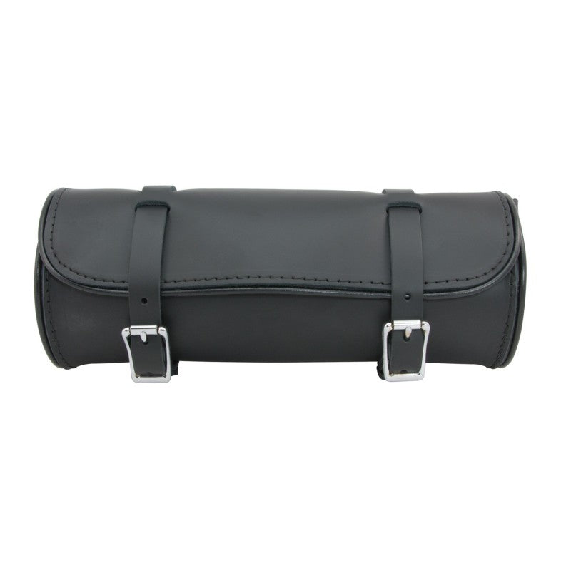 Willie & Max 8067 Universal Round Leather Tool Bag (12 in L x 4.5 in H) - Black