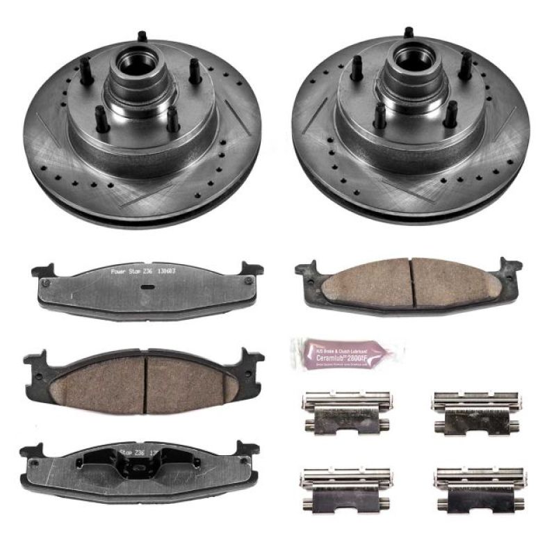 PowerStop K1832-36 2003 fits Ford E-150 Front Z36 Truck & Tow Brake Kit