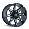 Mayhem 8090-2170M 8090 Rampage 20x10 / 8x170 BP / -25mm Offset / 125.2mm Hub Gloss Black Milled Wheel