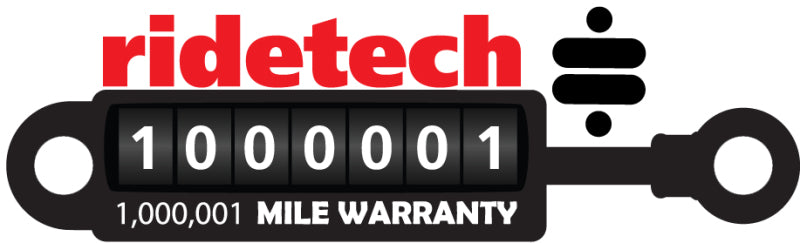 Ridetech 22149852 HQ Series Shock Absorber Single Adustable 4.75in Stroke Wide Stud Plate/T-bar Mounting