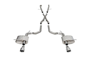 CORSA Performance 21196 Corsa 2021-2025 fits Dodge Durango SRT Hellcat Cat-Back 2.75in Dual Rear Exit Xtreme 4.5in Polished Tips