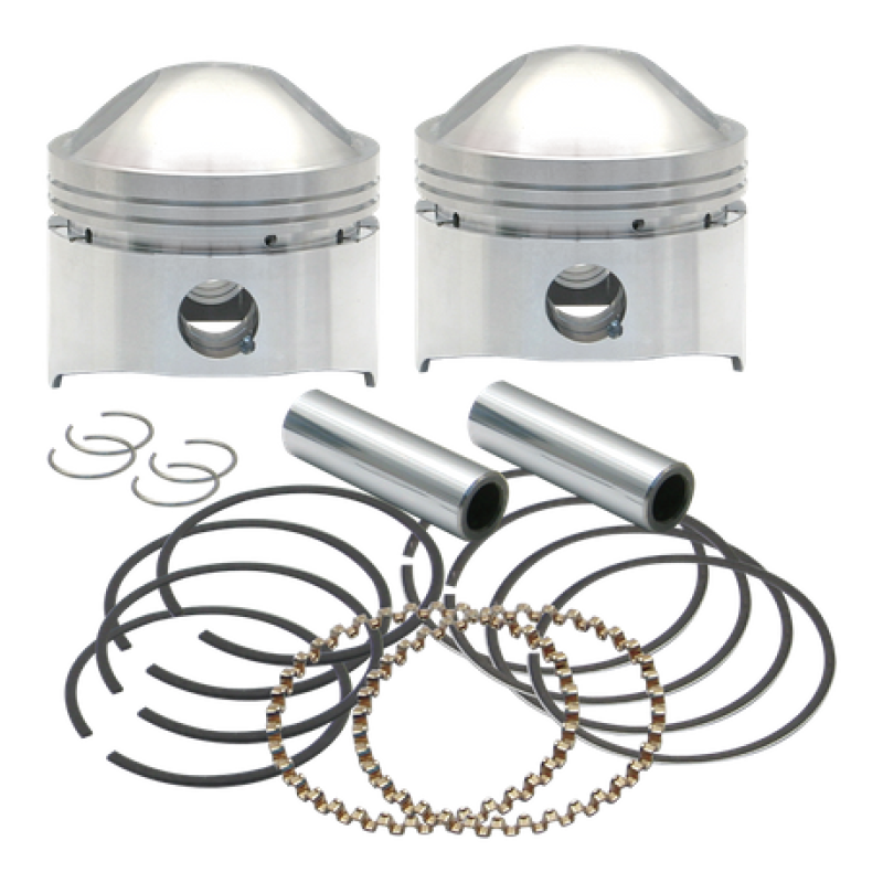 S&S 106-5775 Cycle 36-84 BT 3-7/16in Piston Set - .040in