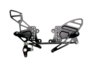 Vortex Racing 04-07 Honda CBR1000RR,03-06 CBR6100 RR Adjustable Rearsets- Black