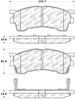 Stoptech 305.0637 Street Select Brake Pads - Rear
