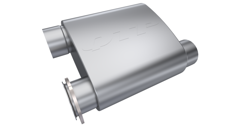 QTP 13303C 3in Weld-On Reverse 304SS Screamer Muffler Short Case w/Bolt-On QTEC Electric Cutout