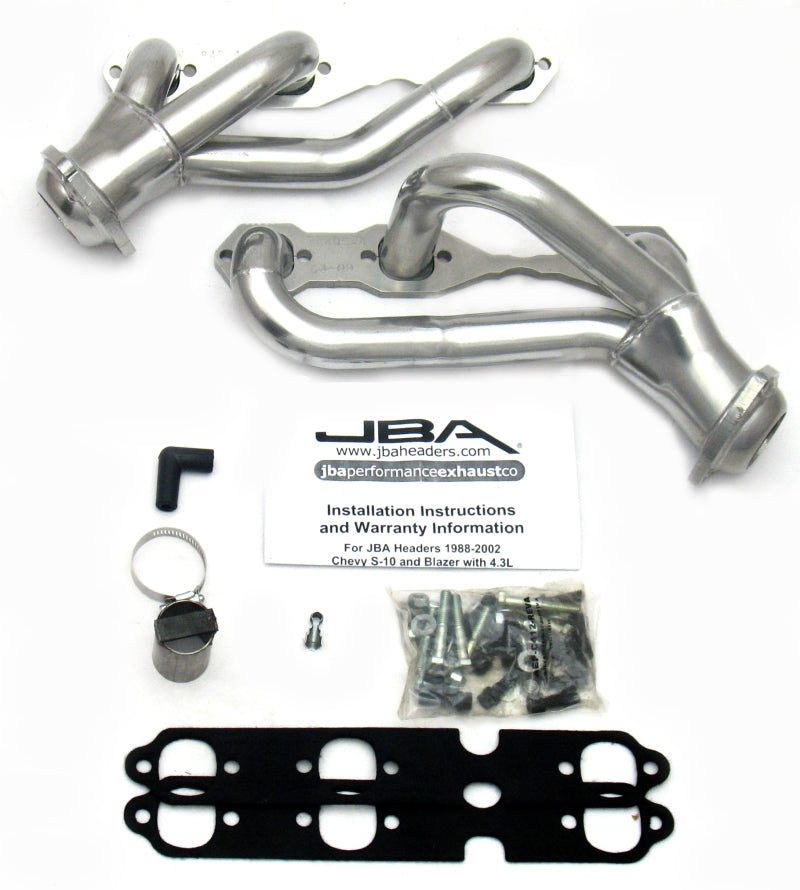 JBA 1840S-4JS GM S-Truck 4.3L V6 2WD 1-1/2in Primary Silver Ctd Cat4Ward Header