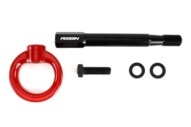 Perrin PSP-BDY-237RD 2022 fits Subaru WRX / 18-21 Crosstrek / 14-21 Forester Tow Hook Kit (Front) - Red