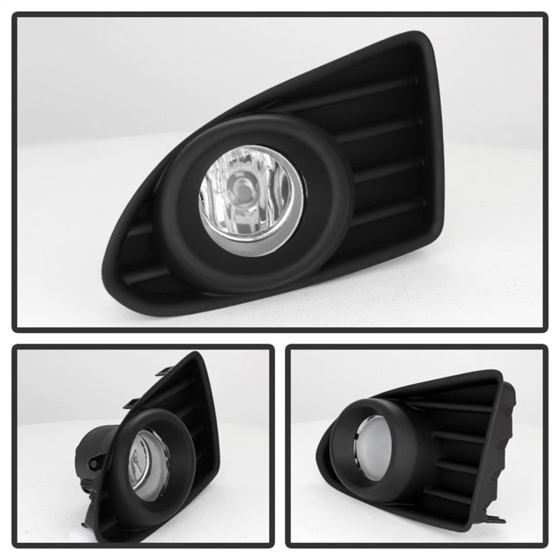 Spyder 5077868 fits Scion 12-20 IQ 2013 OEM Fog Light w/Switch- Clear FL-SIQ12-