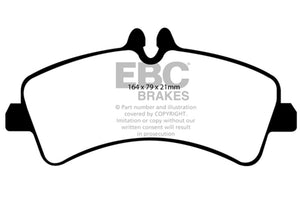 EBC UD1318 07+ fits Dodge Sprinter 3500 DRW Ultimax2 Rear Brake Pads