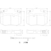 Brembo OE P83164N Brembo 16-20 fits Lexus RC F/ Lexus GS F Rear NAO Brake Pad