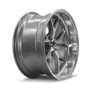 RIDLER 661-2873GGD RIDLER 661 661 GLOSS GREY WITH DIAMOND CUT FACE AND LIP