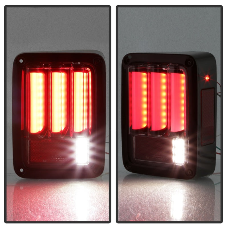 Spyder 5084798 fits Jeep 07-16 Wrangler Version 2 Light Bar LED Tail Lights - R