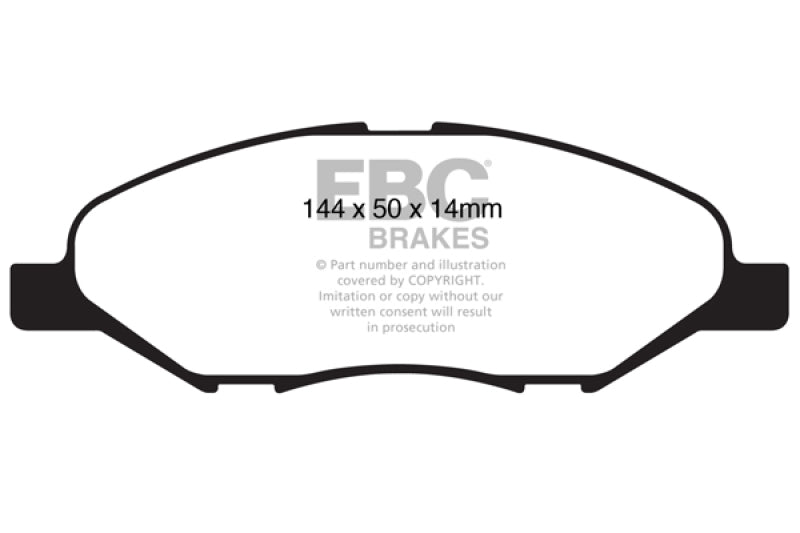 EBC DP21832 fits Nissan 09-11 Versa 1.6 Greenstuff Front Brake Pads