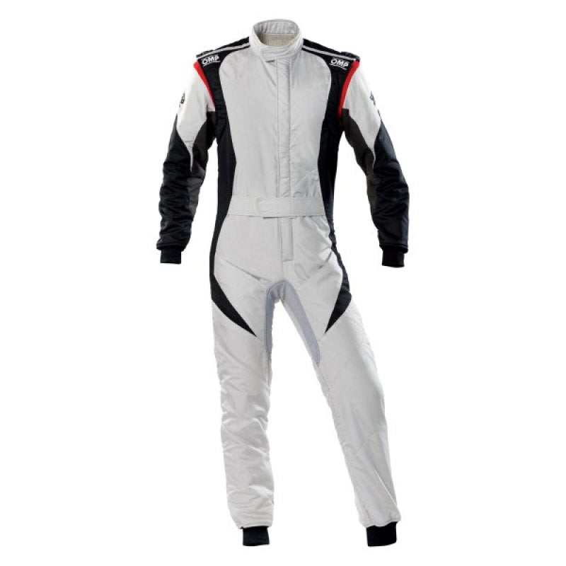 OMP IA0-1854-B01-089-42 First Evo Overall Silver/Black - Size 42 (Fia 8856-2018)