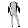 OMP IA0-1854-B01-089-54 First Evo Overall Silver/Black - Size 54 (Fia 8856-2018)