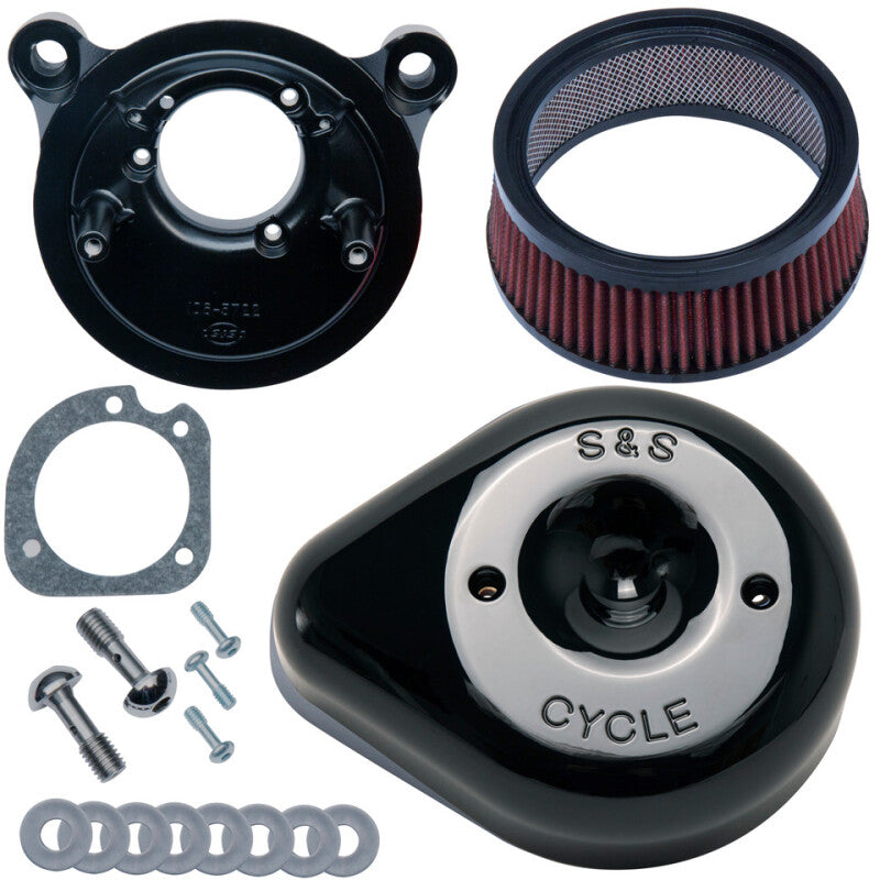 S&S Cycle 170-0769 84-99 BT w/ Super E/G Carb Stealth Air Cleaner Kit w/ Gloss B