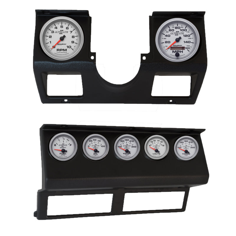 AutoMeter 7040-14 Autometer Ultra-Lite II Direct Fit Dash Kit 87-96 fits Jeep Wrangler YJ (Tach/MPH/FL/OilP/WTMP/VLT/TRNS)