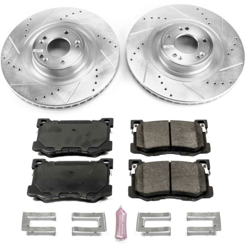 PowerStop K7371 fits Hyundai Genesis 15-16 Front Z23 Evolution Sport Brake Kit