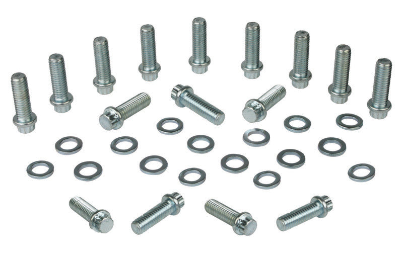 Moroso 38410 fits Chevrolet Big Block Intake Manifold Bolt Kit - 3/8in-16 x 1.25in - Set of 12