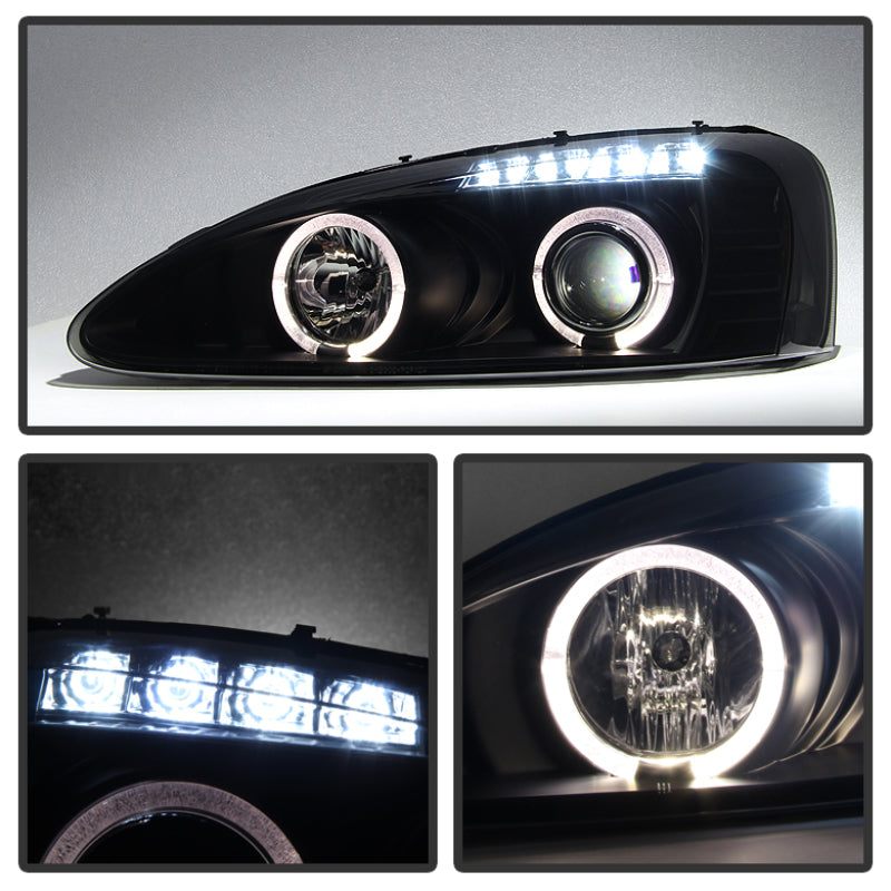 Spyder 5078629 fits Pontiac 04-08 Grand Prix Projector Headlights LED Halo LED