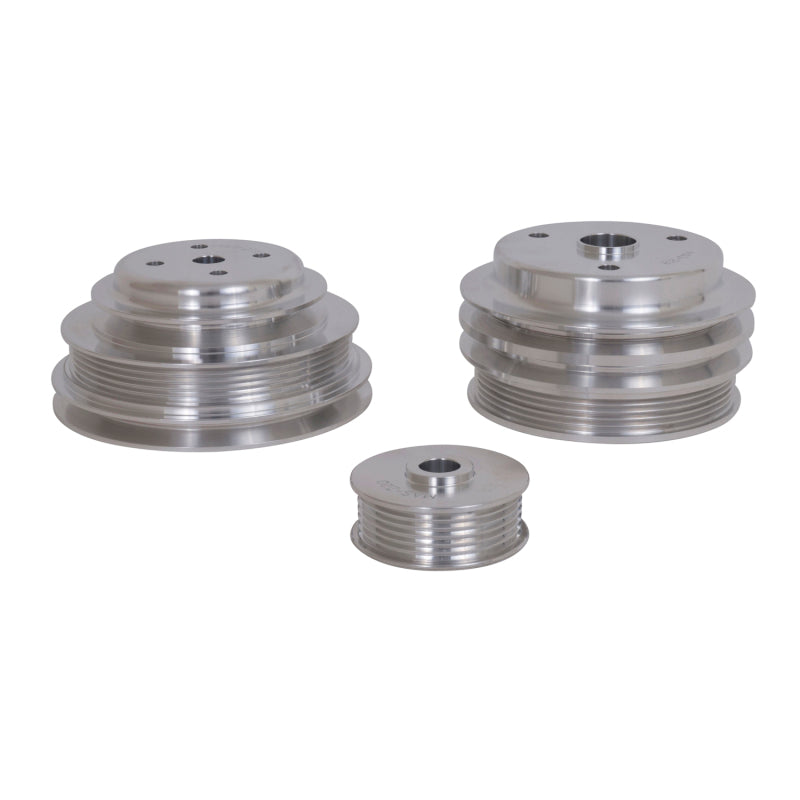 BBK  1598 GM Truck 305 350 Underdrive Pulley Kit - Lightweight CNC Billet Alumin