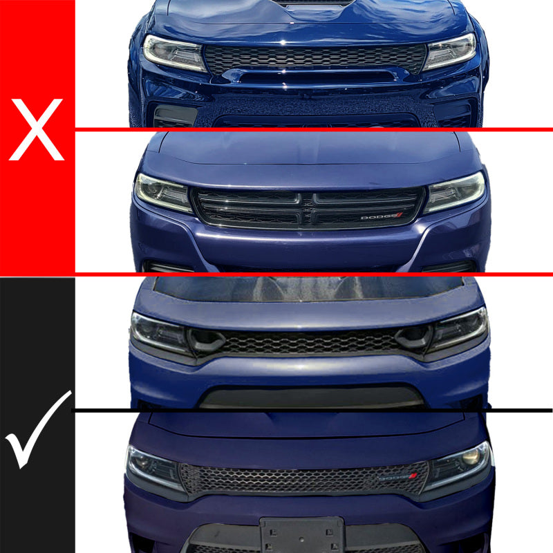 ANZO 901028 15-23 fits Dodge Charger Black LED Grille w/ Initiation & Running Light/DRL Bar
